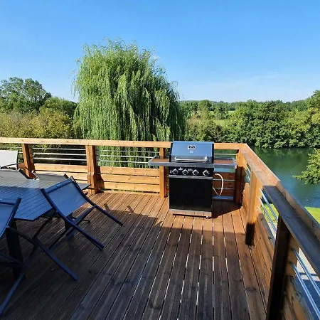 Familial Avec Piscine Privative Chauffee, Terrasse Sur Le Loir Et Proche Du Zoo De - Fr-1-410-329 Vakantiehuis La Flèche