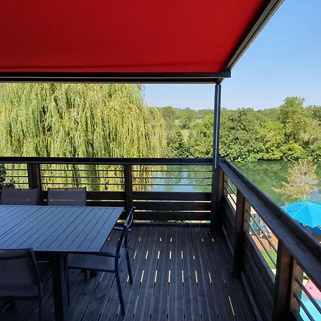 Tatil Evi Familial Avec Piscine Privative Chauffee, Terrasse Sur Le Loir Et Proche Du Zoo De - Fr-1-410-329 *